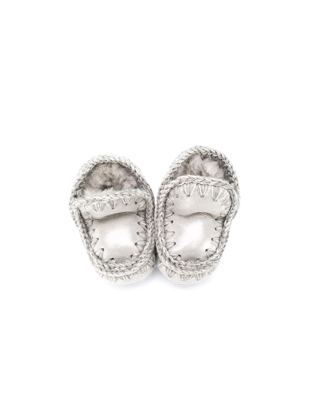 Stivali Eskimo per neonata Mou Kids argento con fodera in shearling FI101000C MGSIL MOU KIDS 