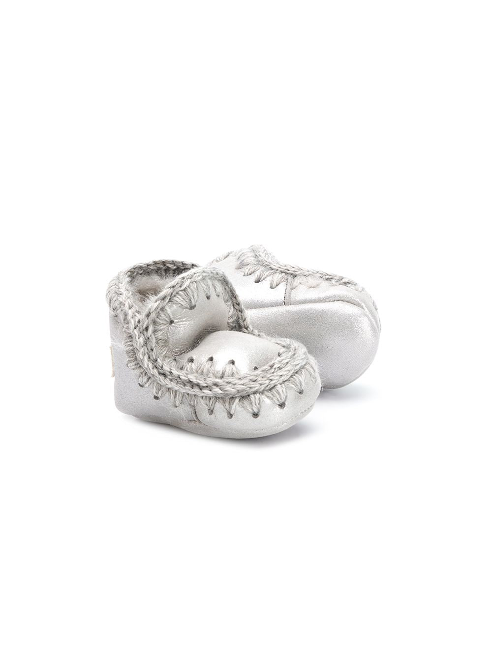 Stivali Eskimo per neonata Mou Kids argento con fodera in shearling FI101000C MGSIL MOU KIDS 