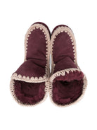 Stivali per bambina Mou Kids bordeaux con rifiniture all'uncinetto FK101000A CAB MOU KIDS 