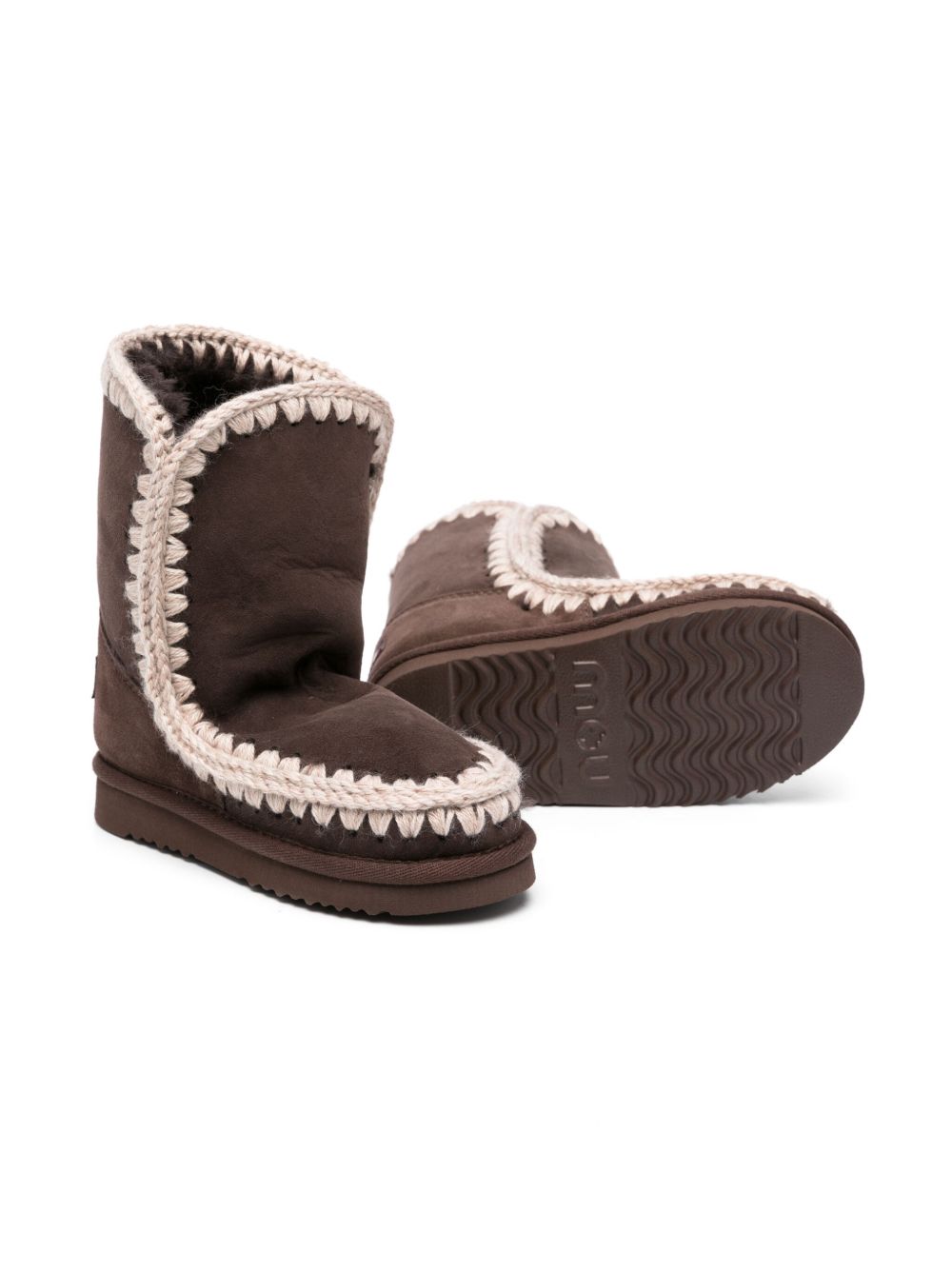 Stivali eskimo per bambina Mou Kids marrone con punta tonda FK101000A MOCHA MOU KIDS 