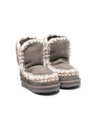 Stivali Eskimo per bambina Mou Kids grigi con fodera in shearling FK101036A NGRE MOU KIDS 