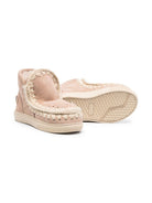Stivali chunky per bambina Mou Kids beige mandorla con puinta tonda FK111015A CAM MOU KIDS 