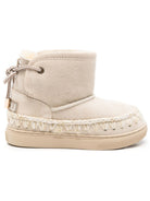 Stivali per bambina Mou Kids beige con orli all' uncinetto FK111022A CHALK MOU KIDS 