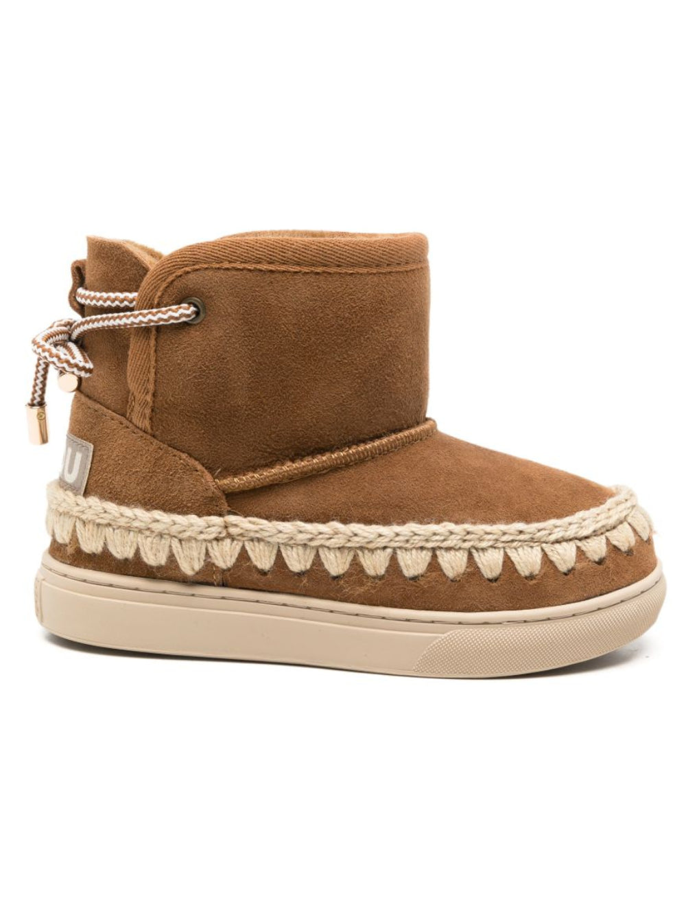 Stivali per bambina Mou Kids marroni con applicazione logo FK111022A COG MOU KIDS 