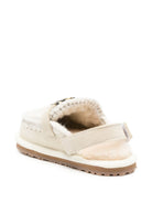 Slippers per bambina Mou Kids beige con finiture all' uncinetto FK161001A EGR MOU KIDS 