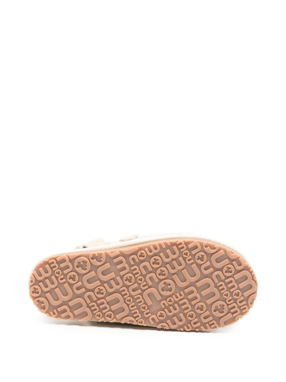 Slippers per bambina Mou Kids beige con finiture all' uncinetto FK161001A EGR MOU KIDS 