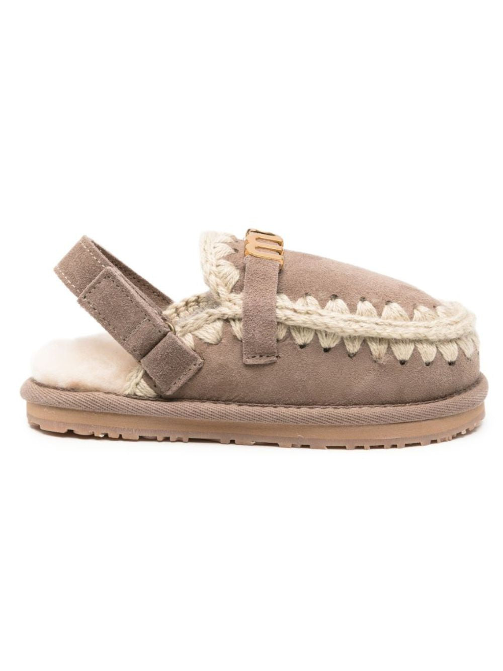 Ciabatte per bambina Mou Kids grigie con finitura scamosciata FK161001A ELGRY MOU KIDS 