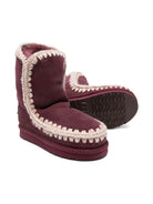 Stivali per bambina Mou Kids rosse in pelle scamosciata FW101000A CAB MOU KIDS 