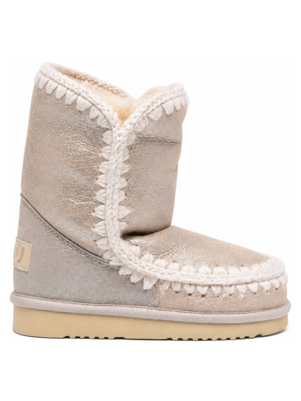 Stivali per bambina Mou Kids beige con finiture all'uncinetto FW101000B STME MOU KIDS 