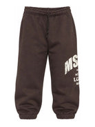 Pantatuta per bambino Msgm Kids marrone con stampa logo F6MSJBFP323 943 MSGM KIDS 