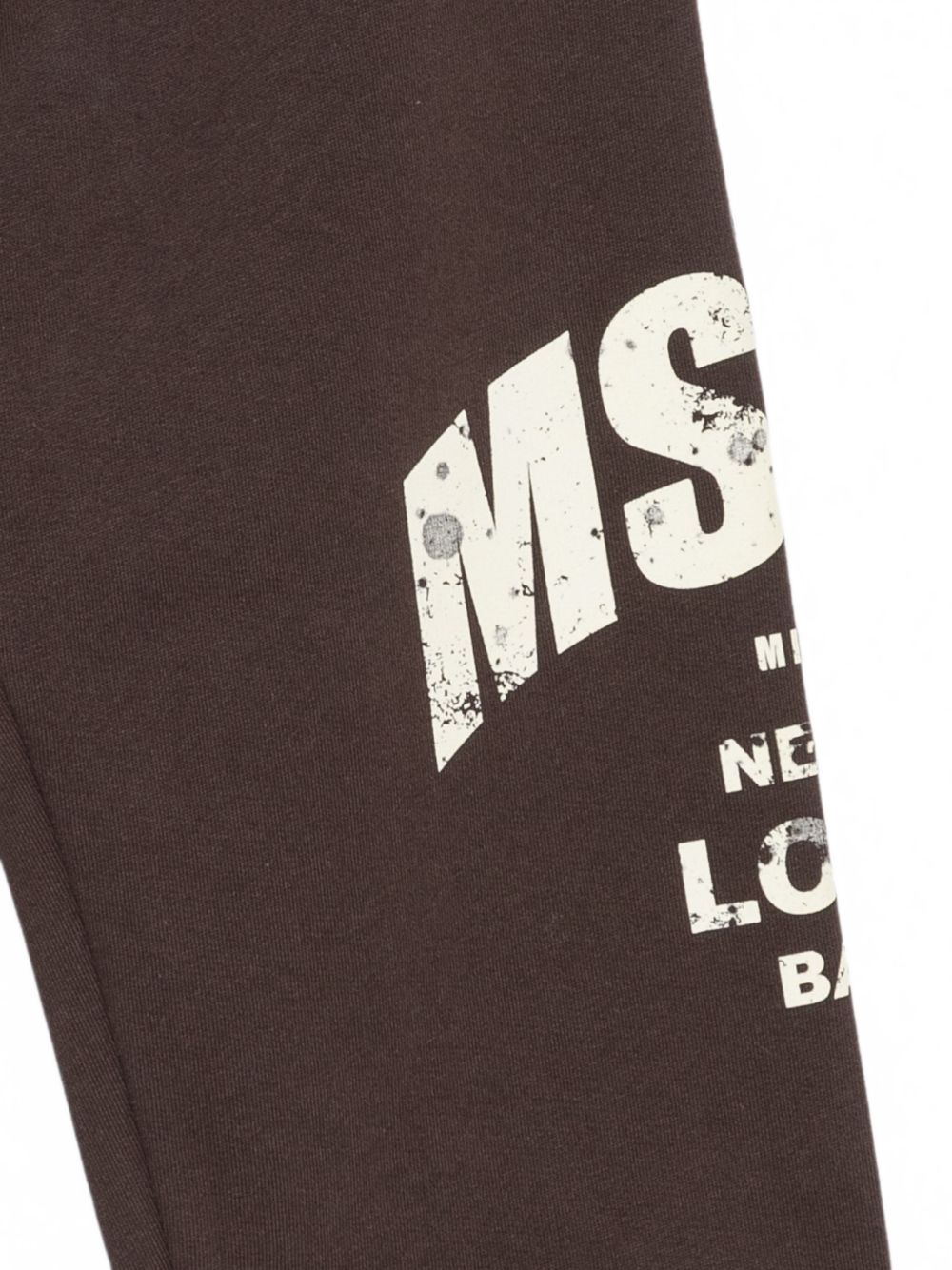 Pantatuta per bambino Msgm Kids marrone con stampa logo F6MSJBFP323 943 MSGM KIDS 