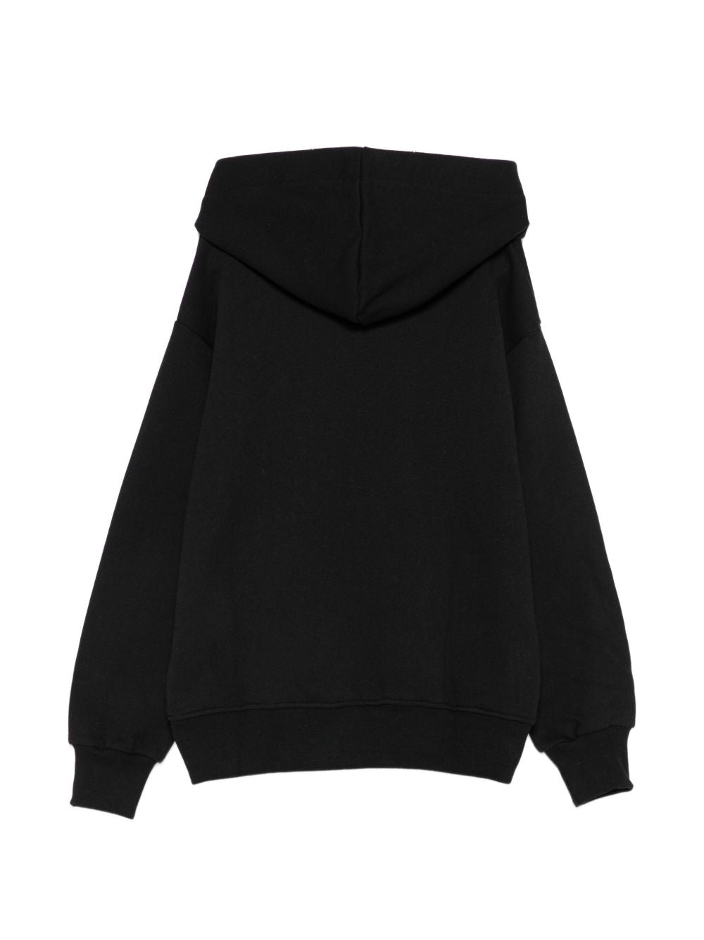 Felpa per bambino Msgm Kids nera con tasca a marsupio e stampa grafica F6MSJBHS240 110 MSGM KIDS 