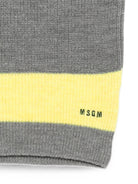 Gilet per bambino Msgm Kids grigio senza maniche con rifiniture a coste F6MSJBJP230 104 MSGM KIDS 