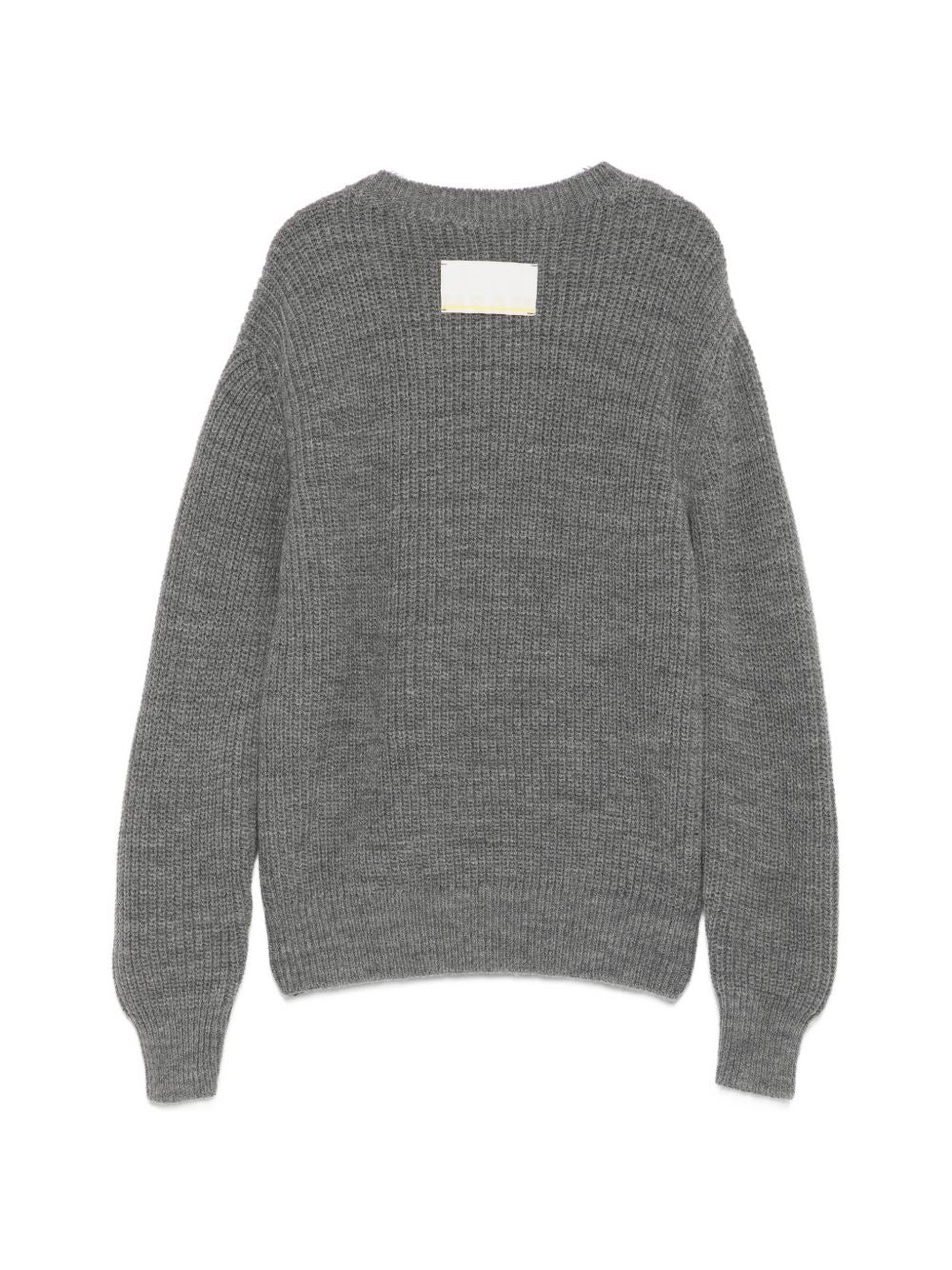 Maglione per bambino Msgm Kids grigio con logo ricamato F6MSJBJP231 104 MSGM KIDS 