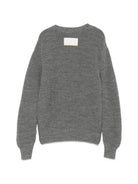 Maglione per bambino Msgm Kids grigio con logo ricamato F6MSJBJP231 104 MSGM KIDS 