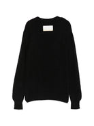 Maglione per bambino Msgm Kids nero con logo ricamato F6MSJBJP231 110 MSGM KIDS 