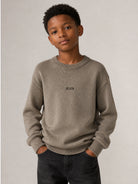 Maglione per bambino Msgm Kids marrone con effetto sfumatura F6MSJBJP317 943 MSGM KIDS 