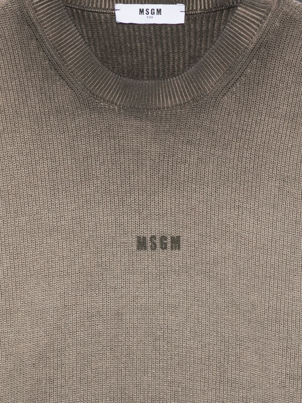 Maglione per bambino Msgm Kids marrone con effetto sfumatura F6MSJBJP317 943 MSGM KIDS 