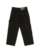 Jeans per bambino MSGM Kids nero con applicazione logo F6MSJBPA229 110 MSGM KIDS 