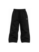 Pantaloni per bambino MSGM Kids nero con logo ricamato F6MSJBPA302 110 MSGM KIDS 
