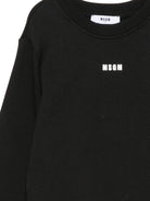 Felpa per bambino Msgm Kids nera con stampa grafica sul retro F6MSJBSW303 110 MSGM KIDS 