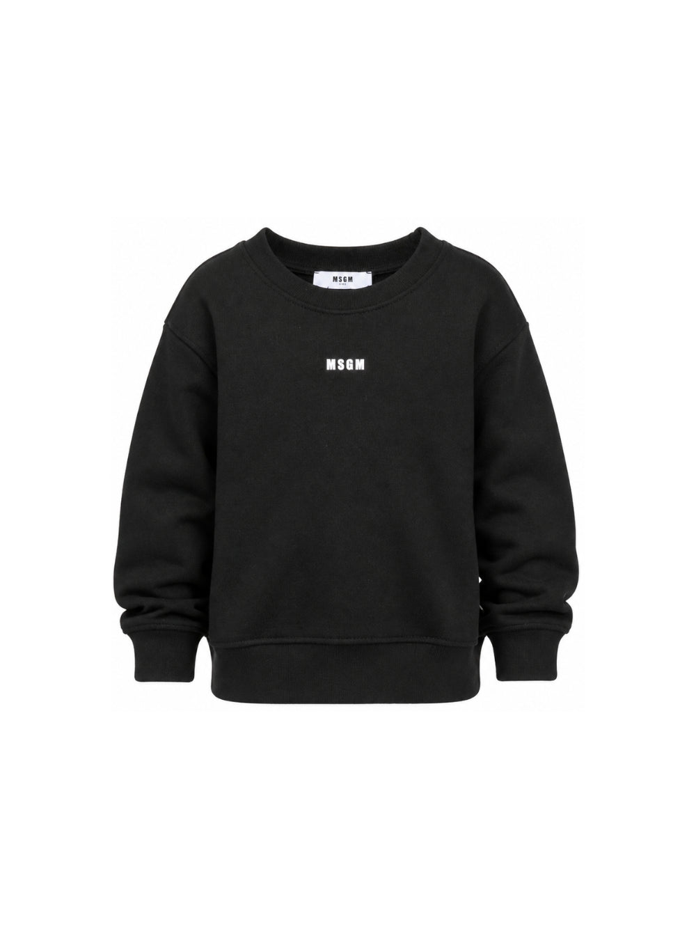 Felpa per bambino Msgm Kids nera con stampa grafica sul retro F6MSJBSW303 110 MSGM KIDS 