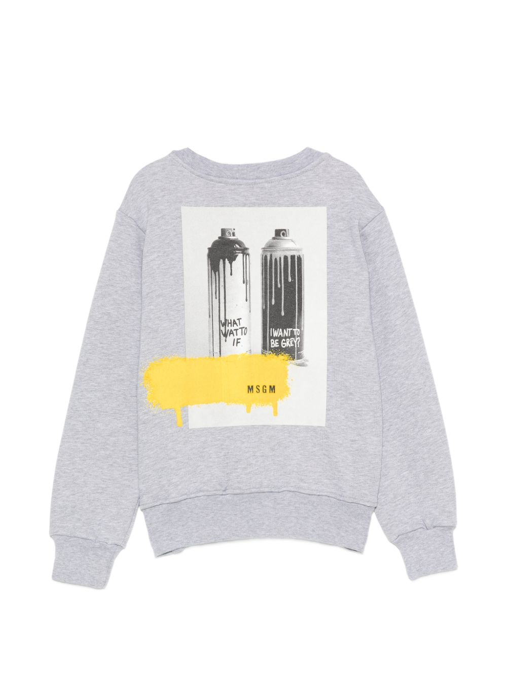 Felpa per bambino Msgm Kids girgia con stampa grafica sul retro F6MSJBSW303 271 MSGM KIDS 