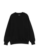 Felpa per bambino Msgm Kids nera con stampa logo sul davanti F6MSJBSW319 110 MSGM KIDS 