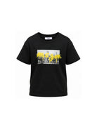 T-shirt per bambino Msgm Kids neracon stampa grafica sul davanti F6MSJBTH239 110 MSGM KIDS 