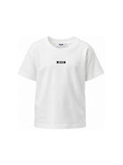 T-shirt per bambino MSGM Kids bianca con stampa grafica sul retro F6MSJBTH245 002 MSGM KIDS 