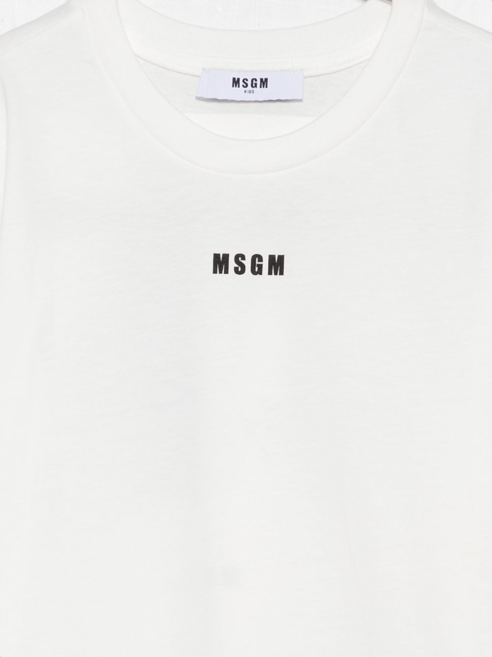 T-shirt per bambino MSGM Kids bianca con stampa grafica sul retro F6MSJBTH245 002 MSGM KIDS 