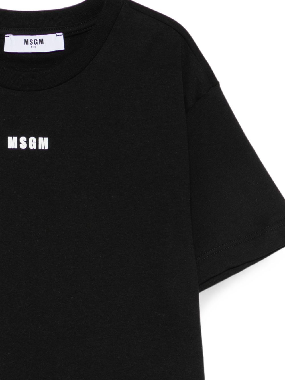 T-shirt per bambino MSGM Kids nera con stampa grafica sul retro F6MSJBTH245 110 MSGM KIDS 