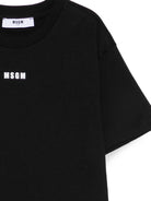 T-shirt per bambino MSGM Kids nera con stampa grafica sul retro F6MSJBTH245 110 MSGM KIDS 