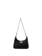 Borsa per bambina Msgm Kids nera con stampa logo F6MSJGBA178 110 MSGM KIDS 