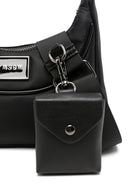 Borsa per bambina Msgm Kids nera con stampa logo F6MSJGBA178 110 MSGM KIDS 