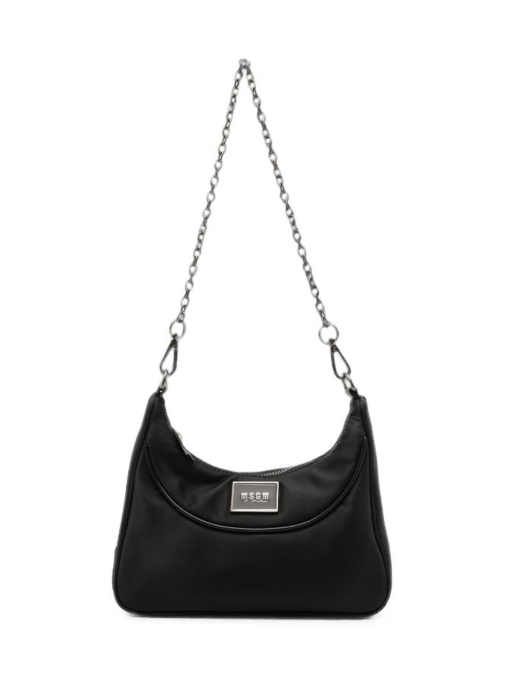 Borsa per bambina Msgm Kids nera con stampa logo F6MSJGBA178 110 MSGM KIDS 