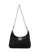 Borsa per bambina Msgm Kids nera con stampa logo F6MSJGBA178 110 MSGM KIDS 