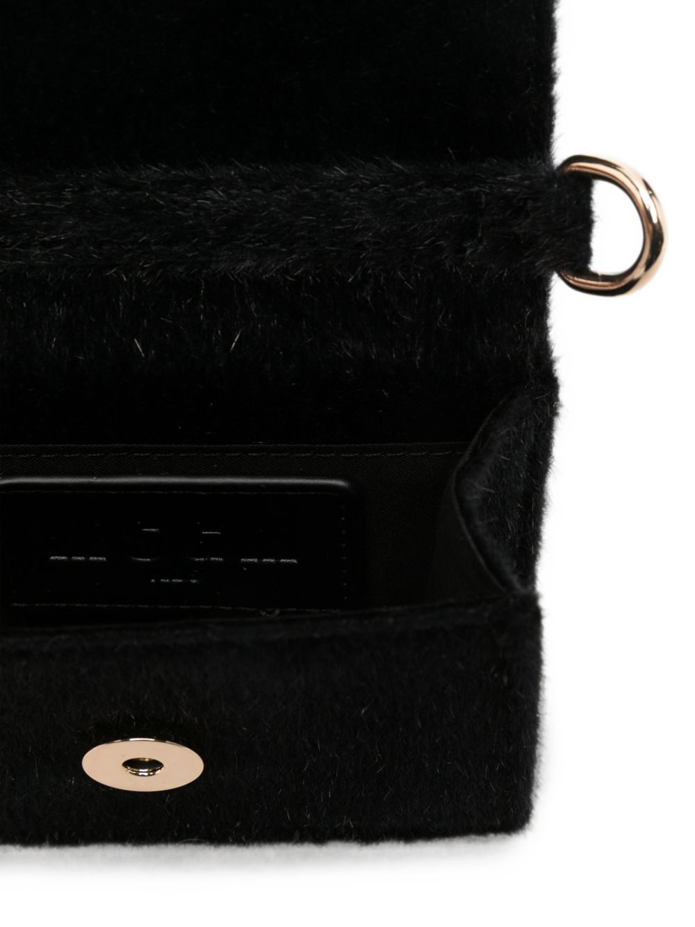Borsa a tracolla per bambina MSGM Kids nera con dettagli in metallo color oro F6MSJGBA179 110 MSGM KIDS 