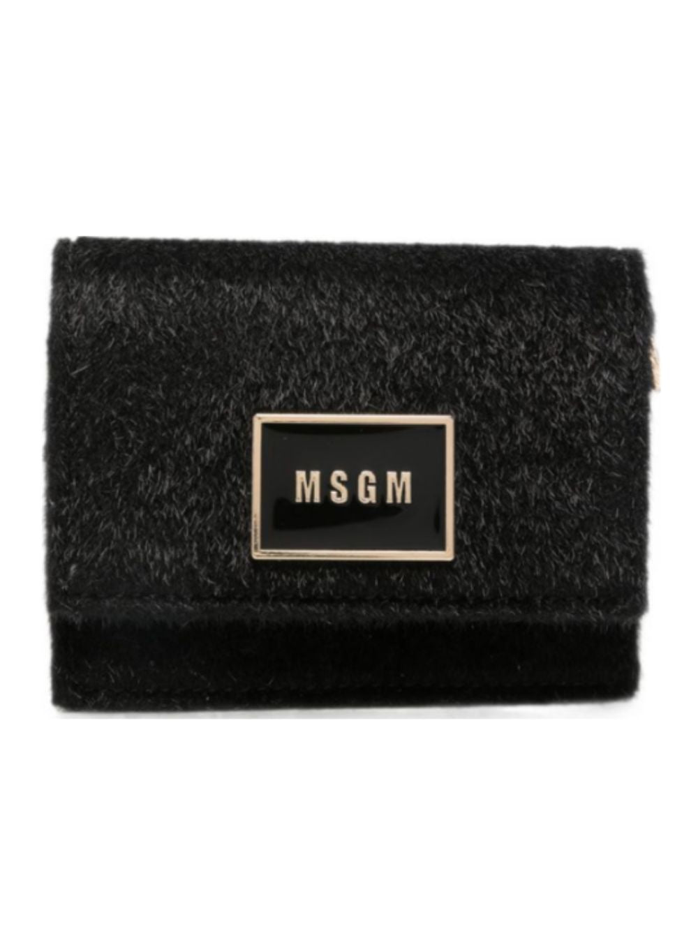 Borsa a tracolla per bambina MSGM Kids nera con dettagli in metallo color oro F6MSJGBA179 110 MSGM KIDS 