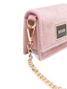 Borsa per bambina Msgm Kids rosa con placca con logo sul davanti F6MSJGBA179 MS090 MSGM KIDS 