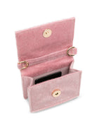 Borsa per bambina Msgm Kids rosa con placca con logo sul davanti F6MSJGBA179 MS090 MSGM KIDS 