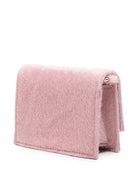 Borsa per bambina Msgm Kids rosa con placca con logo sul davanti F6MSJGBA179 MS090 MSGM KIDS 