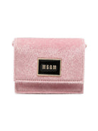Borsa per bambina Msgm Kids rosa con placca con logo sul davanti F6MSJGBA179 MS090 MSGM KIDS 