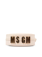 Borsa per bambin Msgm Kids bianca con placca logo sulla base F6MSJGBA180 013 MSGM KIDS 