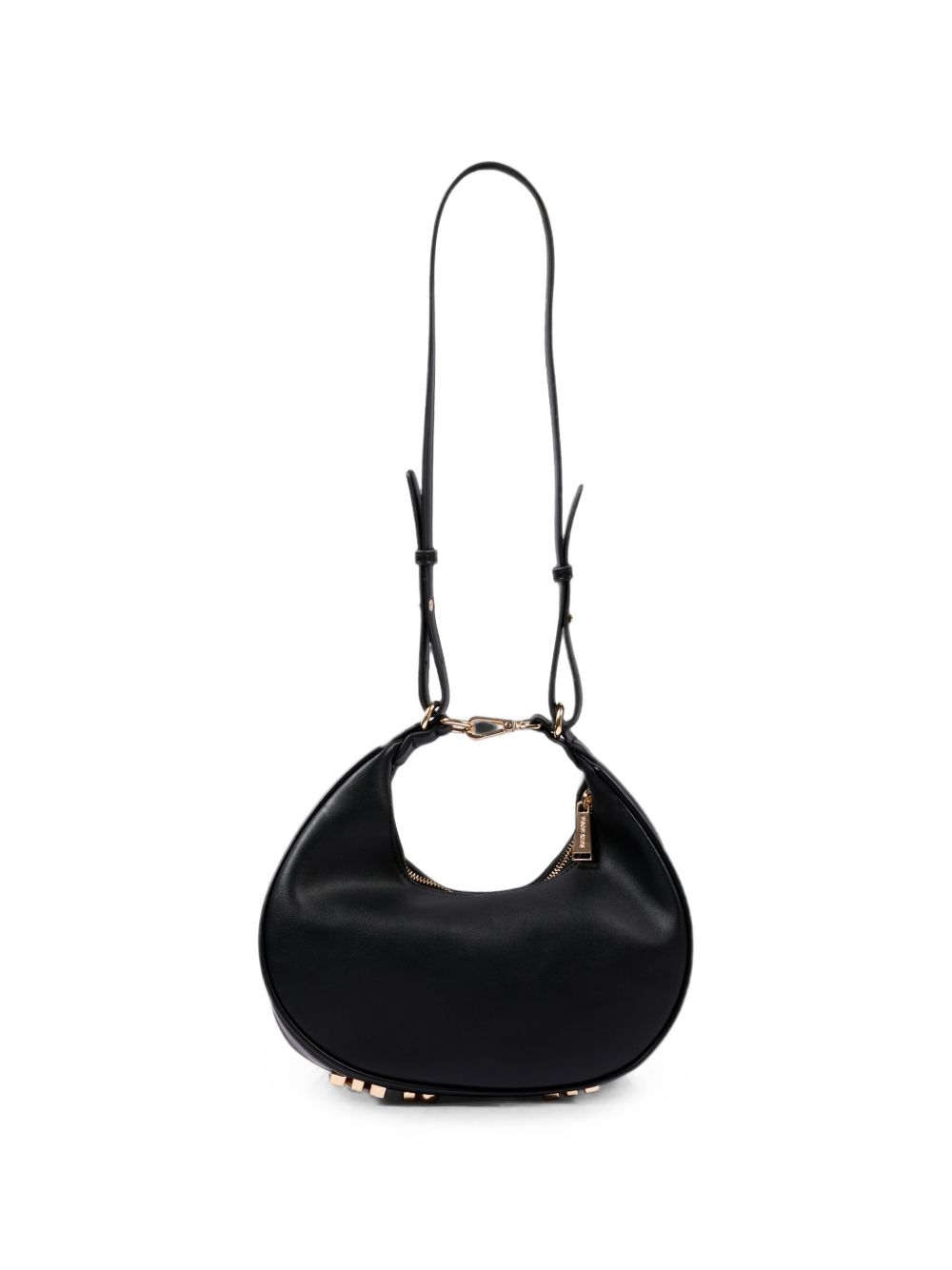 Borsa per bambina Msgm Kids nera con placca con logo F6MSJGBA180 110 MSGM KIDS 