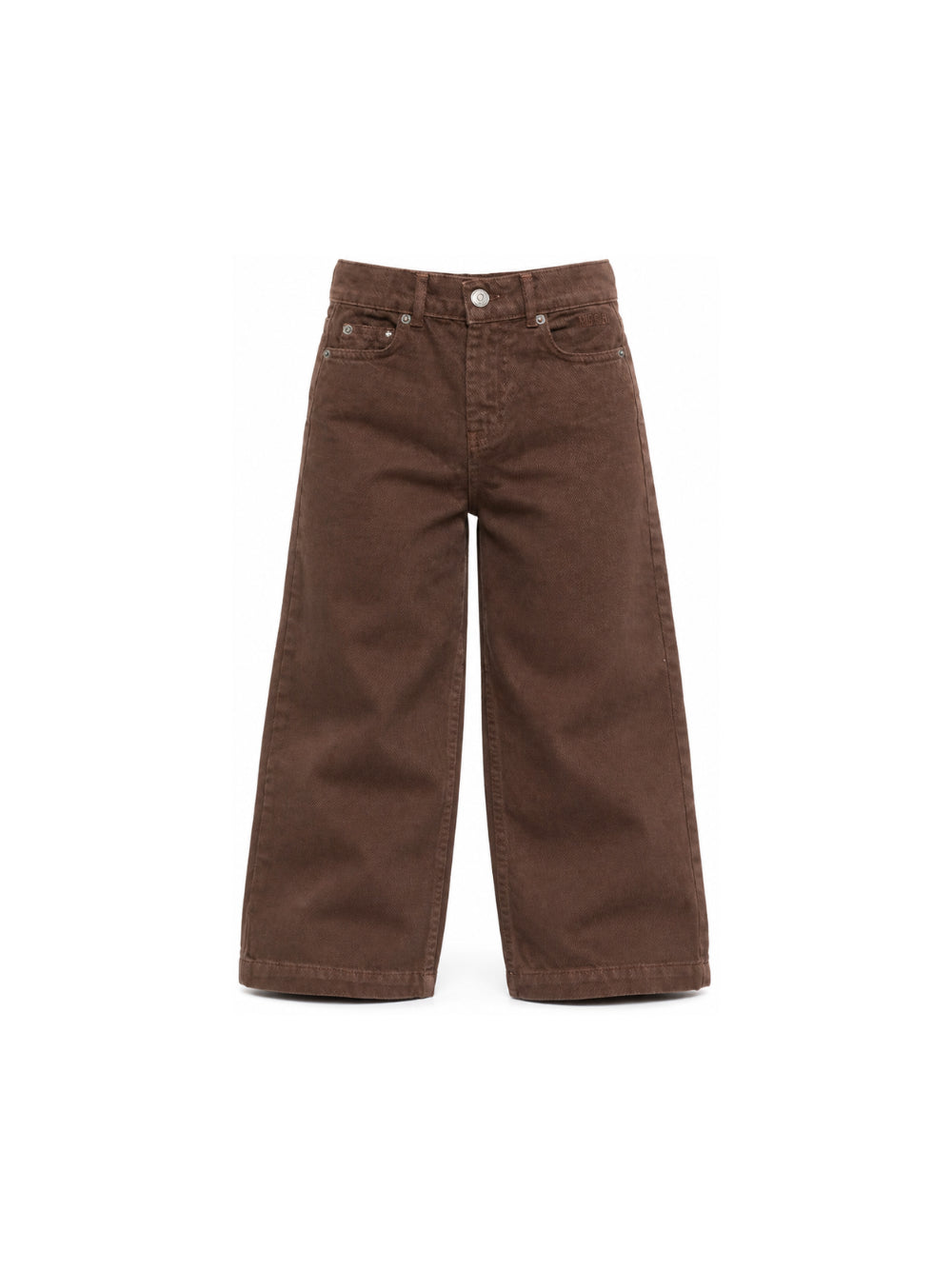 Pantaloni per bambina MSGM Kids marrone a gamba larga F6MSJGDP051 110 MSGM KIDS 