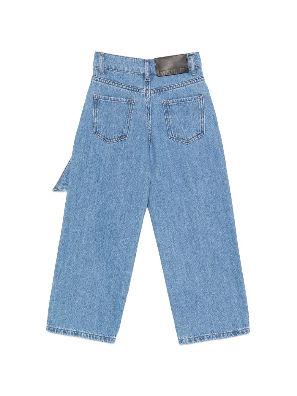 jeans per bambina MSGM Kids azzurro con dettaglio con fiocco F6MSJGDP052 126 MSGM KIDS 