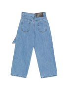 jeans per bambina MSGM Kids azzurro con dettaglio con fiocco F6MSJGDP052 126 MSGM KIDS 