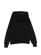 Felpa per bambina Msgm Kids nera con stampa logo sul davanti F6MSJGHS097 110 MSGM KIDS 