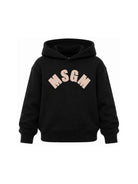 Felpa per bambina Msgm Kids nera con stampa logo sul davanti F6MSJGHS097 110 MSGM KIDS 